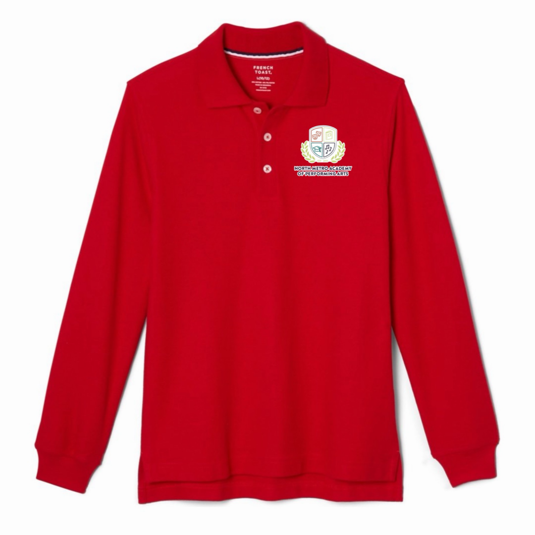 North Metro Academy - Co-Ed Youth / Adult Long Sleeve Pique Polos