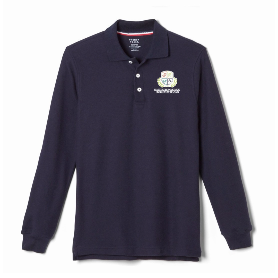 North Metro Academy - Co-Ed Youth / Adult Long Sleeve Pique Polos