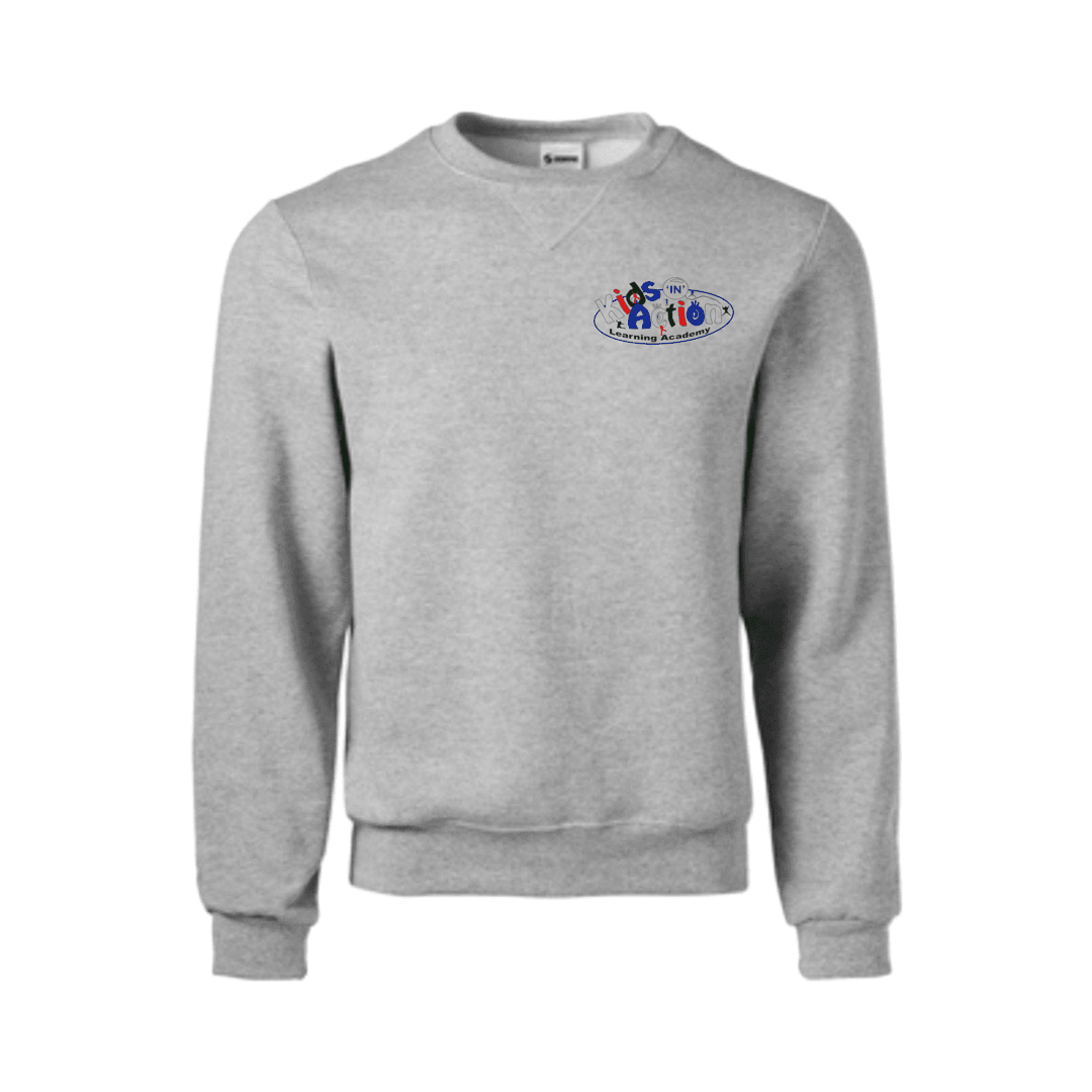 Kids In Action - Grey Crew Neck Sweatshirt - Kids