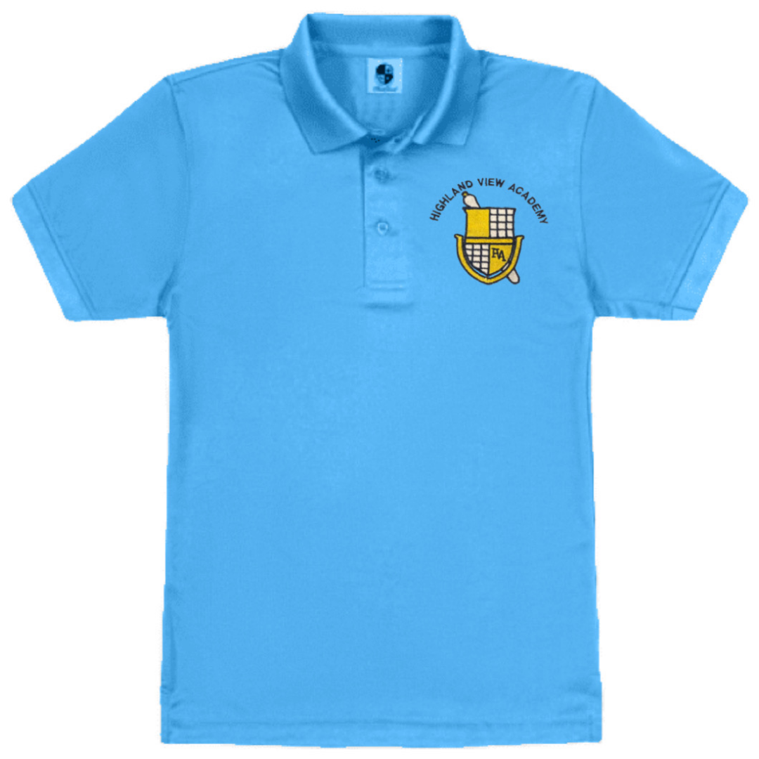 Highland View Academy - Youth / Adult Short Sleeve Performance Polo