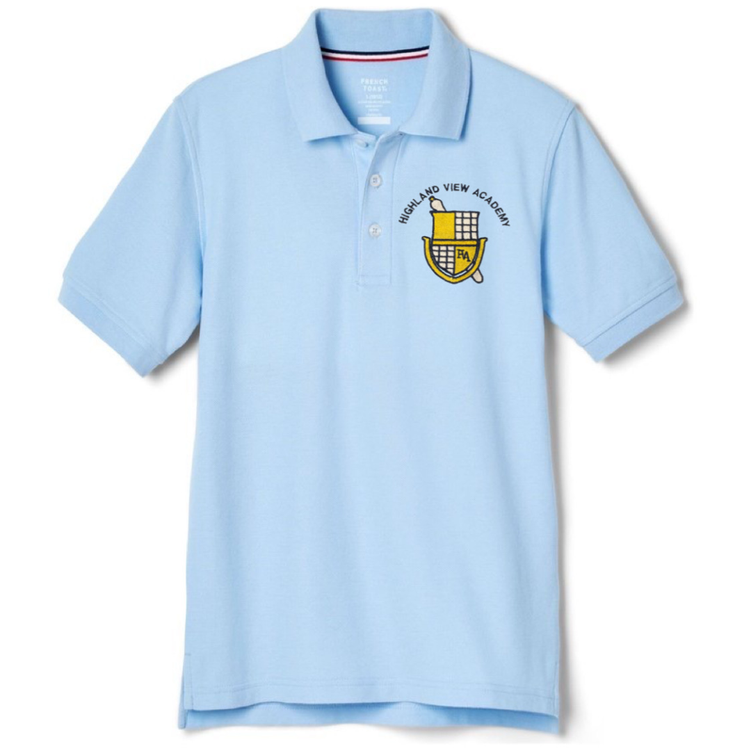 Highland View Academy - Co-Ed Youth / Adult Short Sleeve Pique Polos