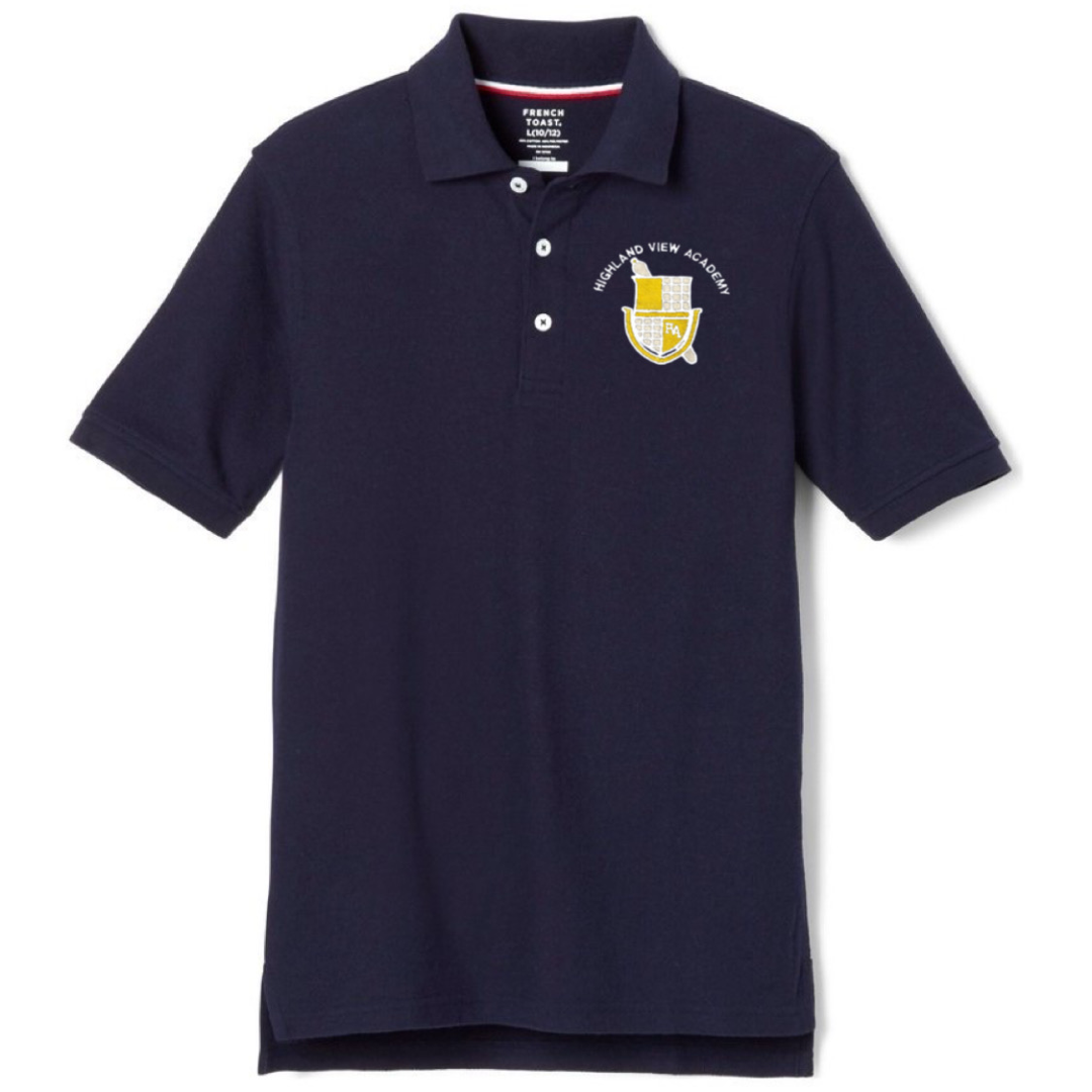 Highland View Academy - Co-Ed Youth / Adult Short Sleeve Pique Polos