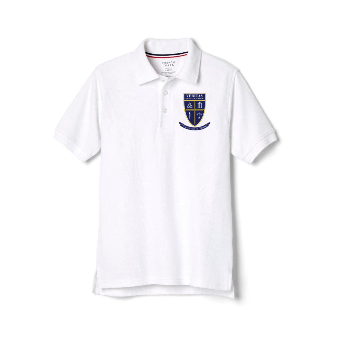 Veritas - Boy&#39;s Husky Short Sleeve Pique Polo  - With Logo
