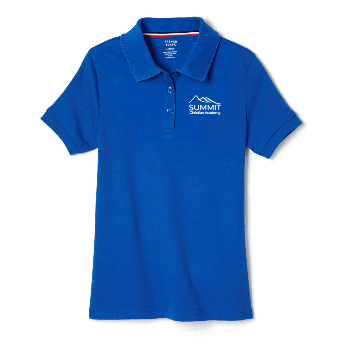 Summit Christian Academy - Girl&#39;s Short Sleeve Picot Collar