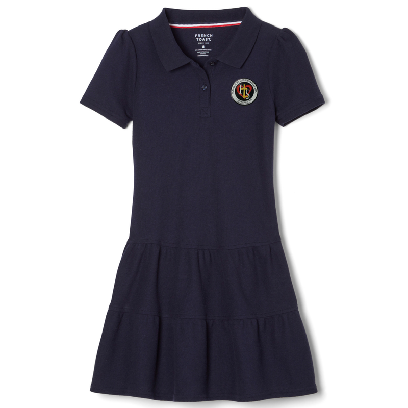 Immanuel Lutheran School - Girl's Short Sleeve Ruffle Piqué Polo Dress