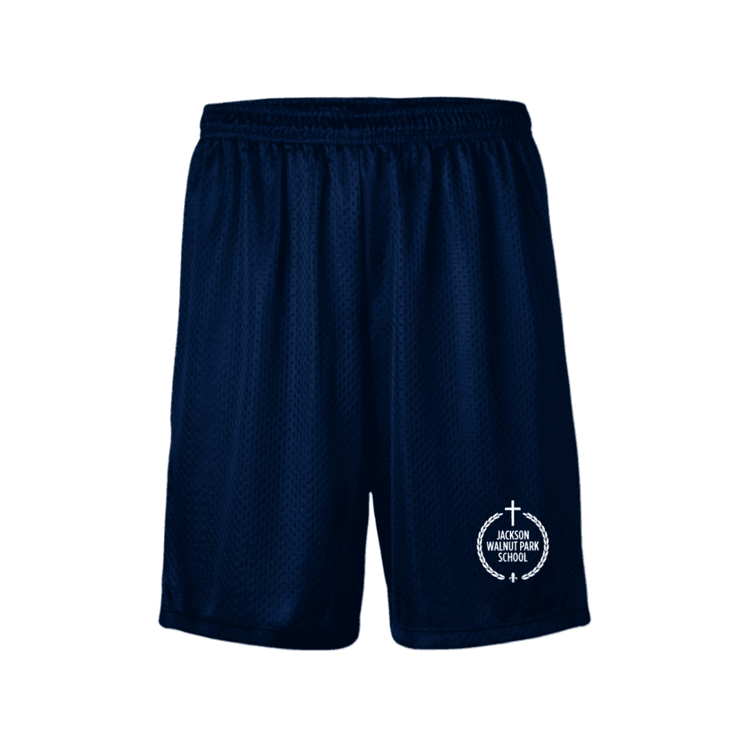 Jackson Walnut - Co-Ed  Navy Mesh Gym Shorts  - Kids