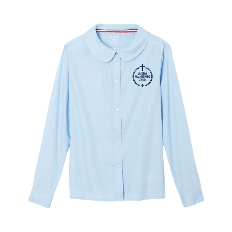 Jackson Walnut -  Long Sleeve Peter Pan Blouse - Girl's