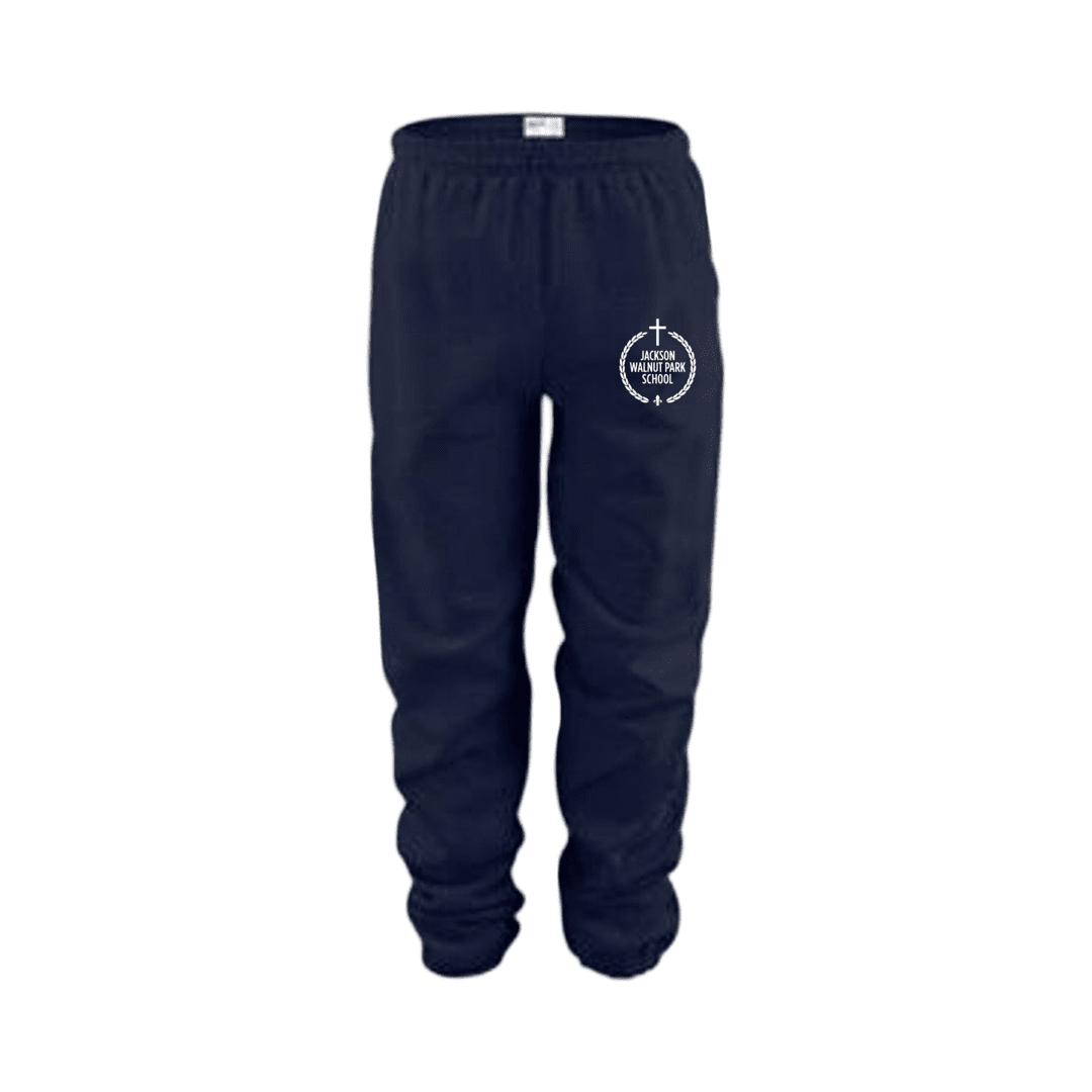 Jackson Walnut - Co-Ed Navy Fleece Gym Sweatpants - Adult