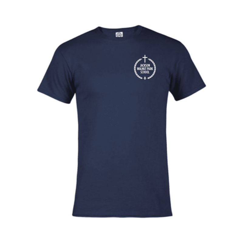 Jackson Walnut - Co-Ed Navy Short Sleeve Gym T-Shirt - Kids