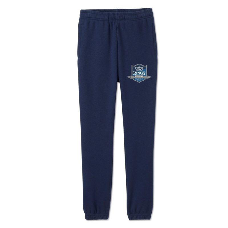 KINGS ACADEMY-CA - Boy's Youth / Adult Navy Fleece Sweatpants