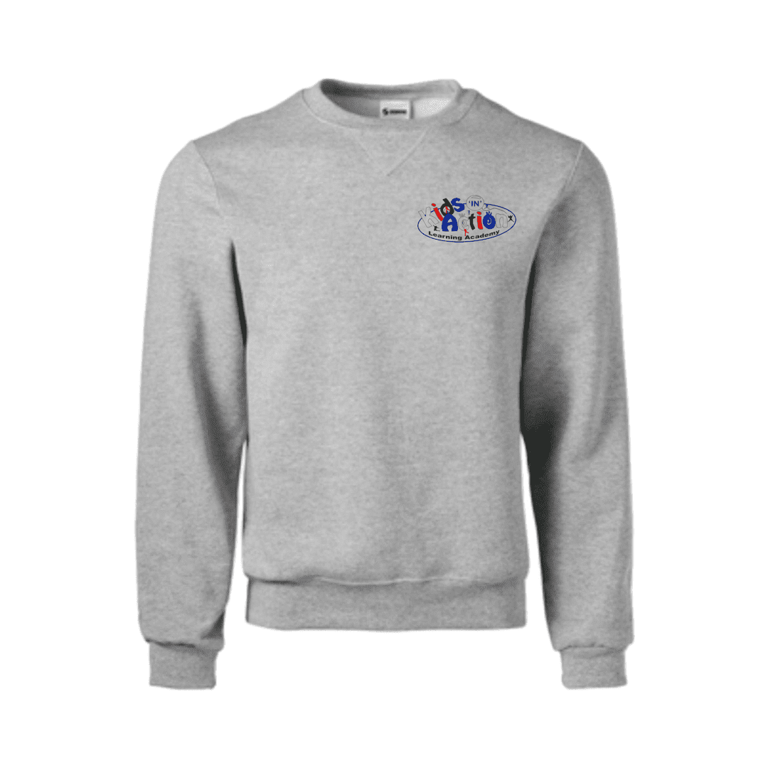 Kids In Action - Grey Crew Neck Sweatshirt  - Adult