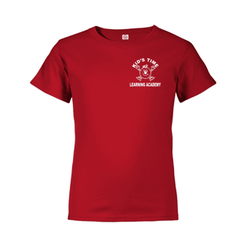 Kid's Time Learning Academy - Red Gym T-Shirt - Adult