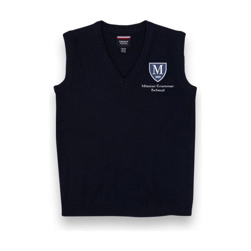 Mission Grammar V-Neck Sweater Grades K2-3  - Boys