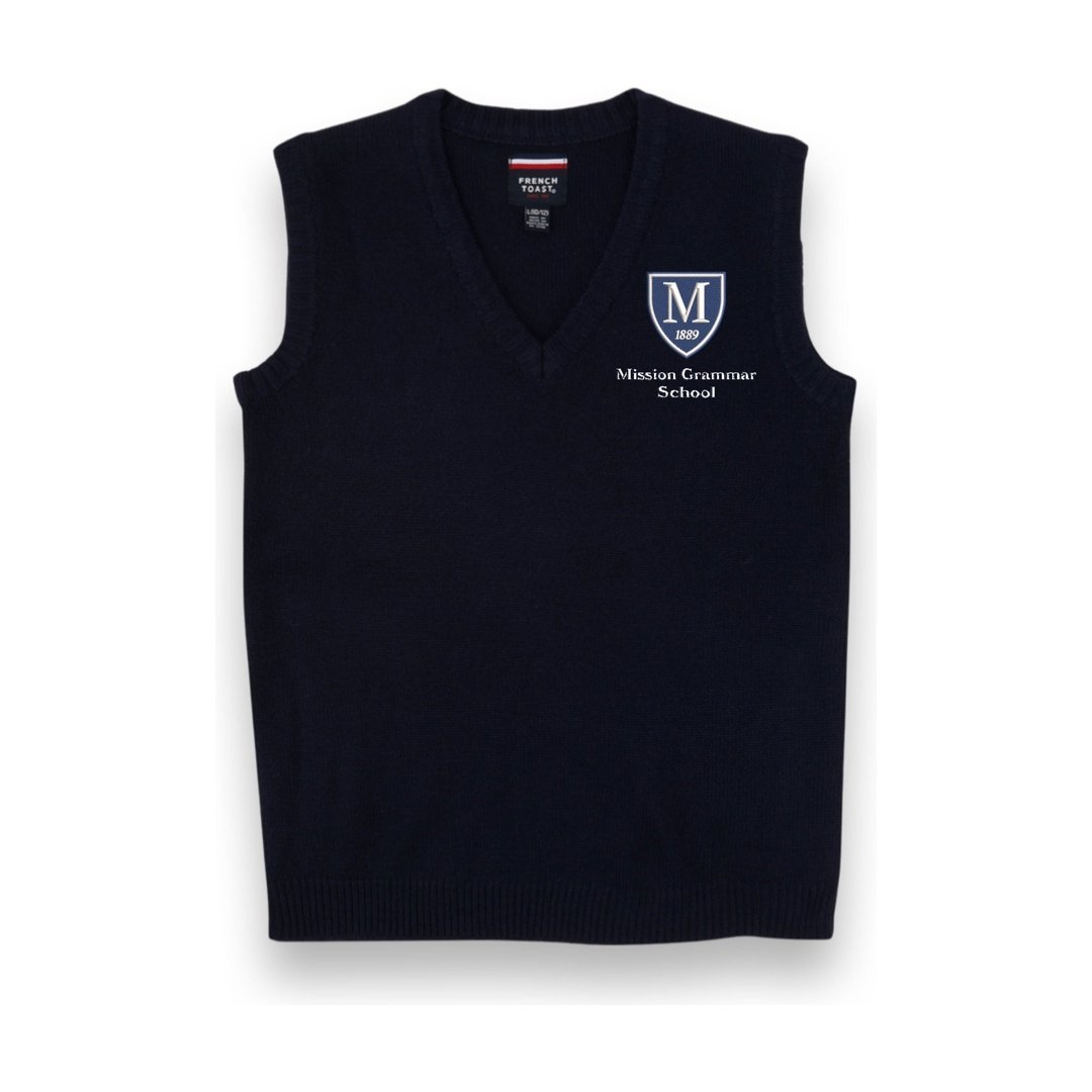 Mission Grammar V-Neck Sweater Grades K2-3  - Boys