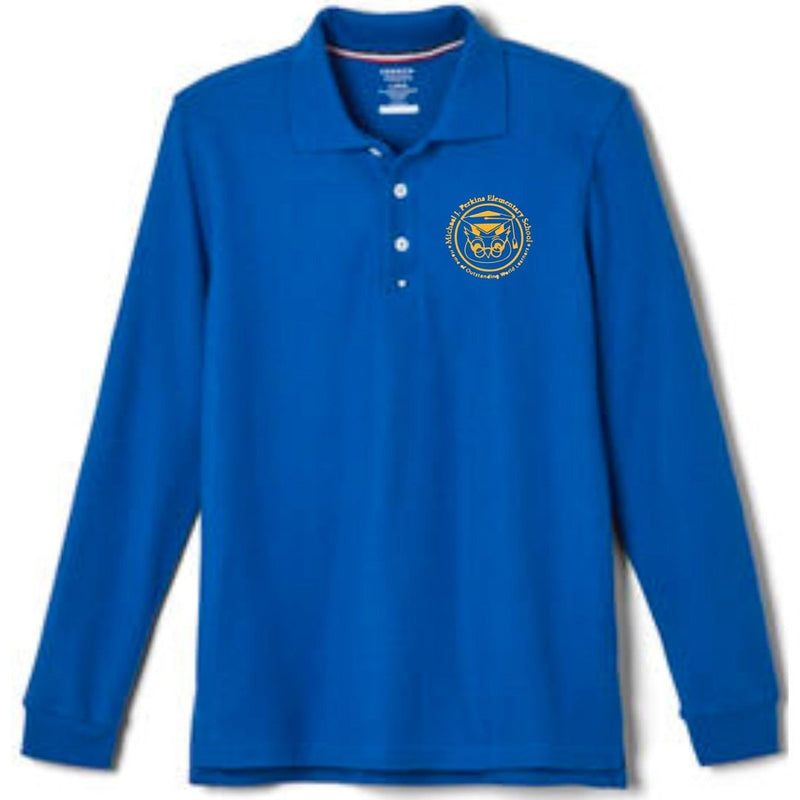 Michael J Perkins Long Sleeve Royal Polo - Husky Kids