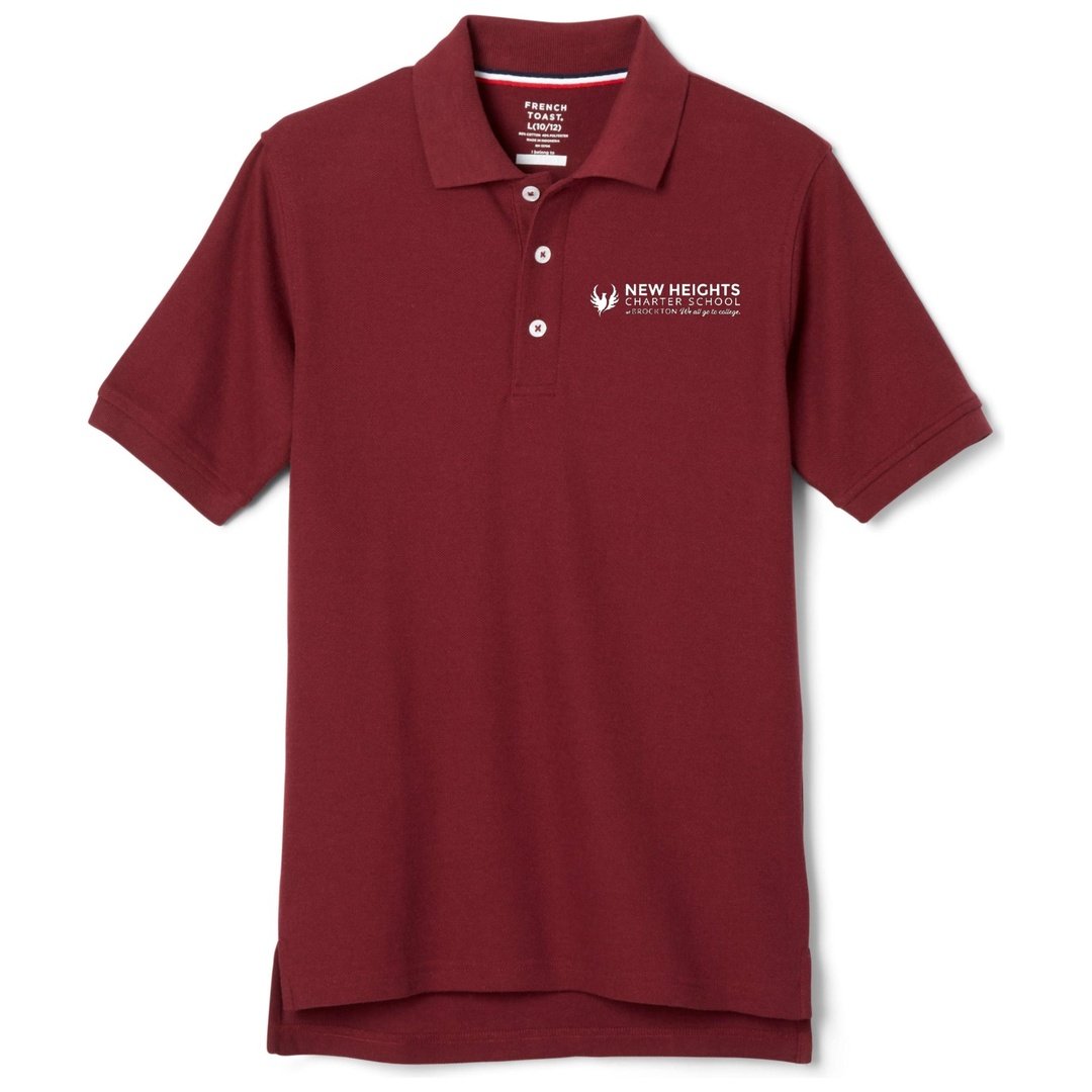 New Heights Charter Short Sleeve Polo - Husky Kids - 6th Grade Only