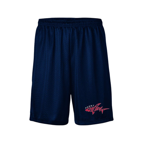 Perry School K-6th - Navy Gym Shorts - Adult