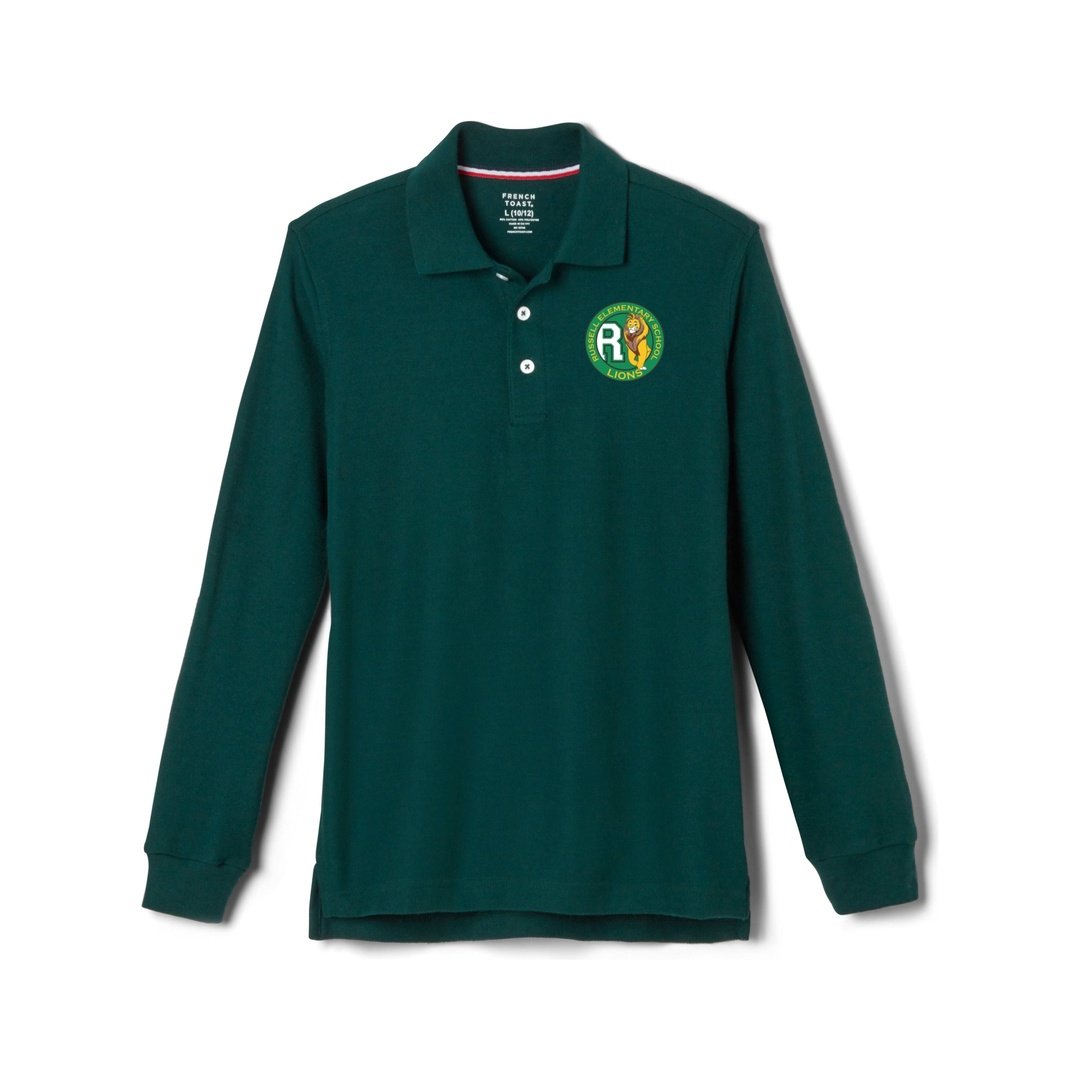 Russell Elementary -  Long Sleeve Polo - Adult