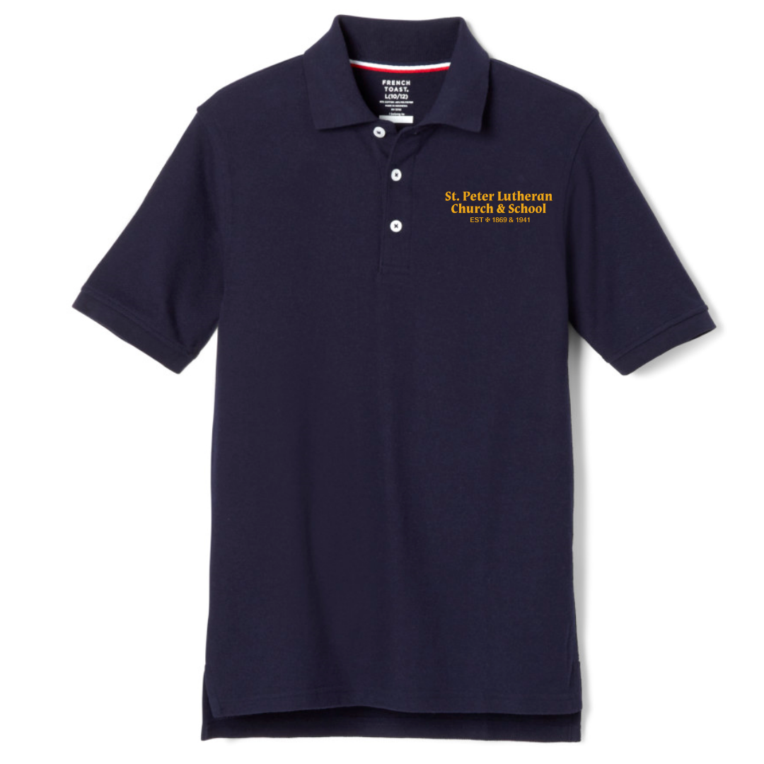 St. Peter Lutheran - Youth / Adult Co-Ed Short Sleeve Pique Polos