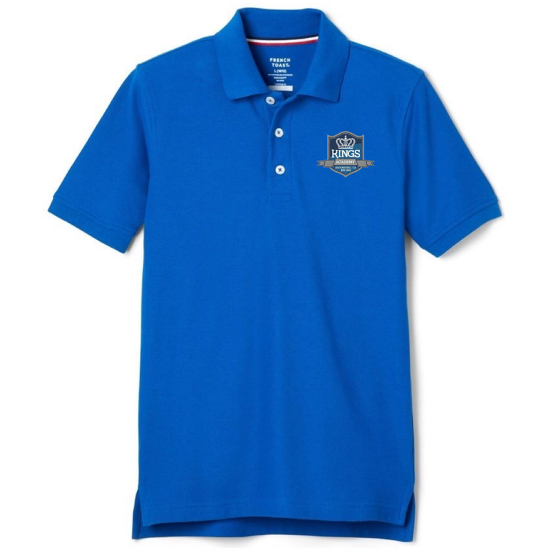 KINGS ACADEMY-CA - Youth / Adult Co-Ed Short Sleeve Pique Polos - K-5