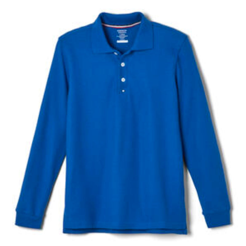 New Horizon - Youth / Adult Co-Ed Royal Long Sleeve Polo -No Logo - 9th - 12th