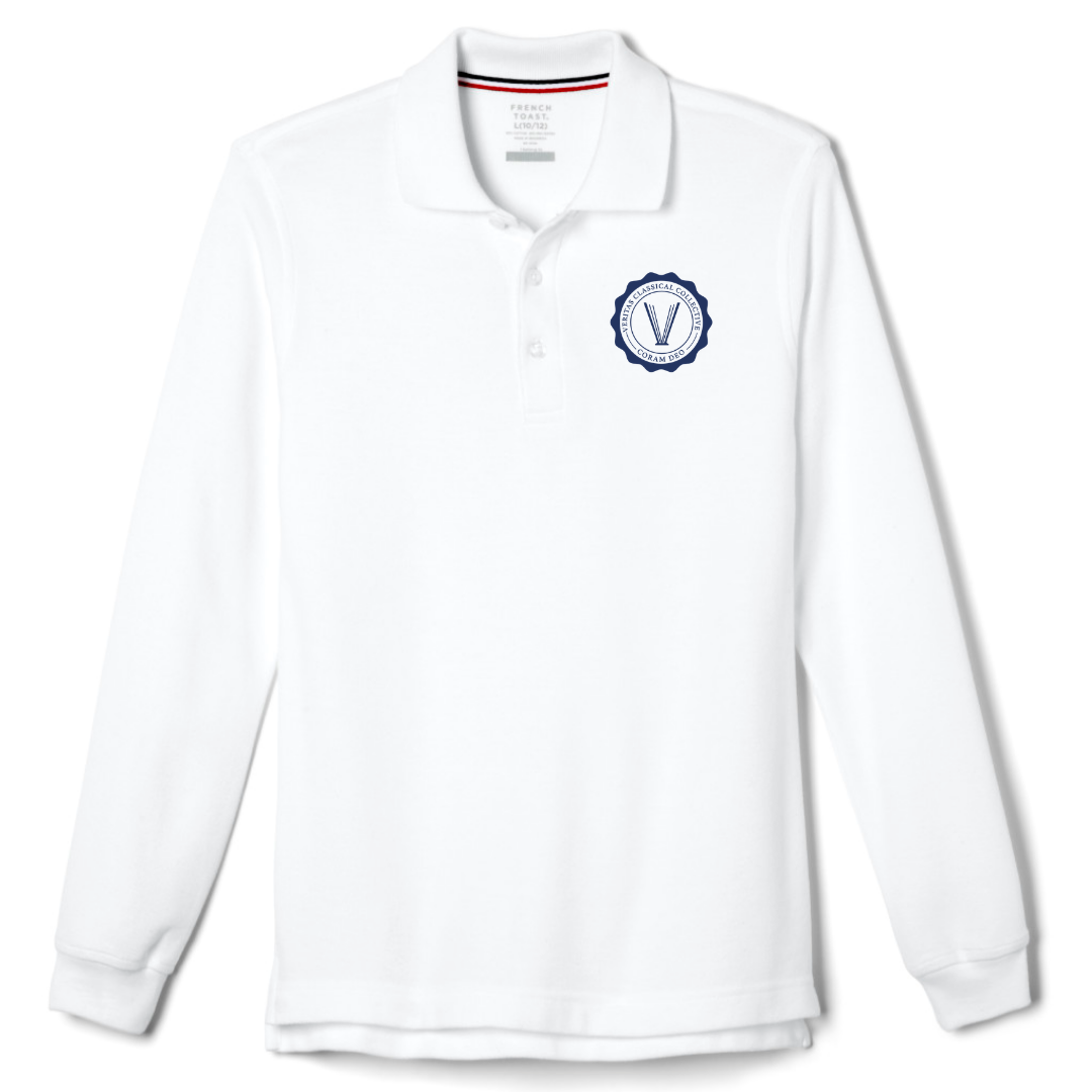 Veritas Classical - AR - Youth / Adult Co-Ed Long Sleeve Pique Polos