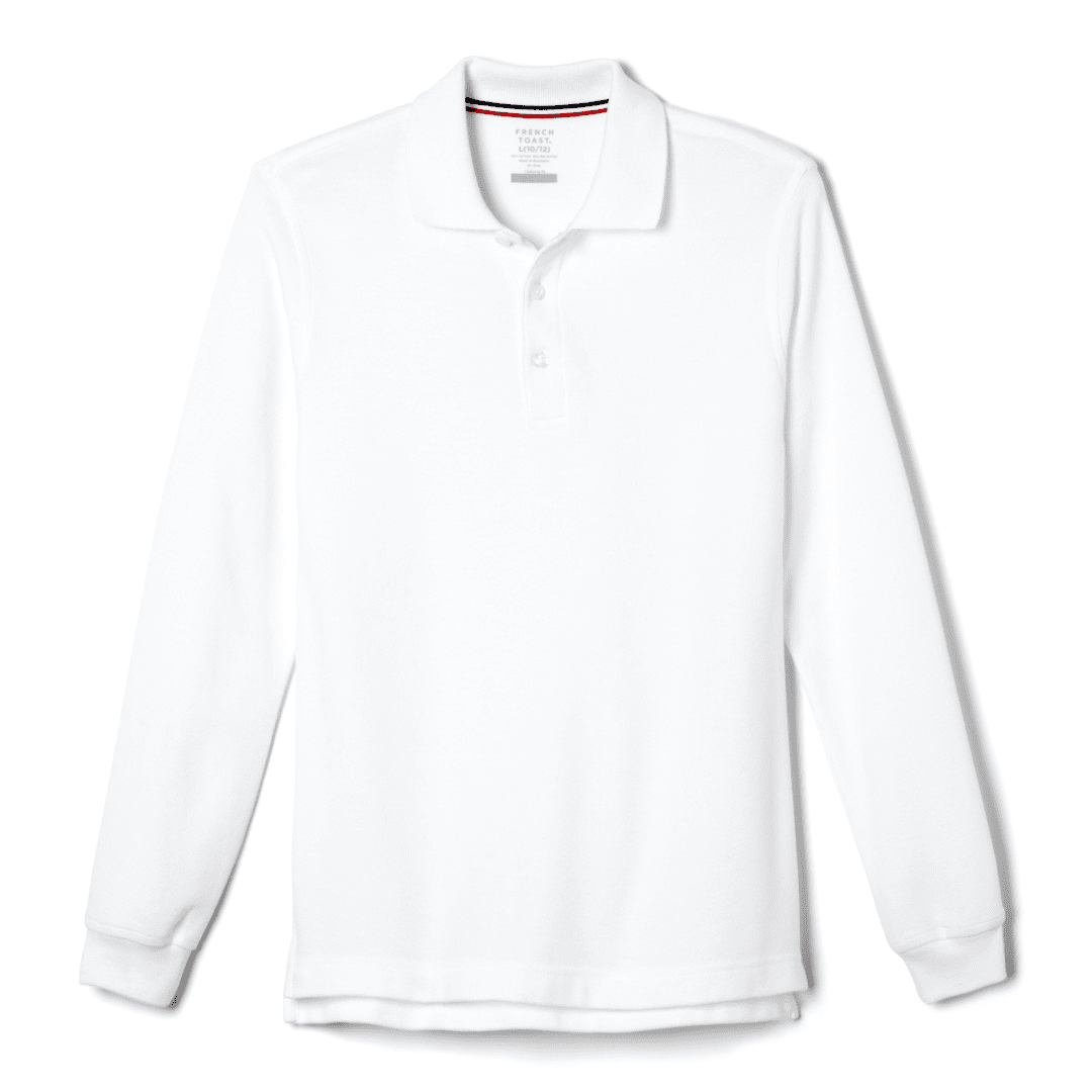 St. Mary&#39;s Catholic School - Unisex Long Sleeve Pique Polo - No Logo