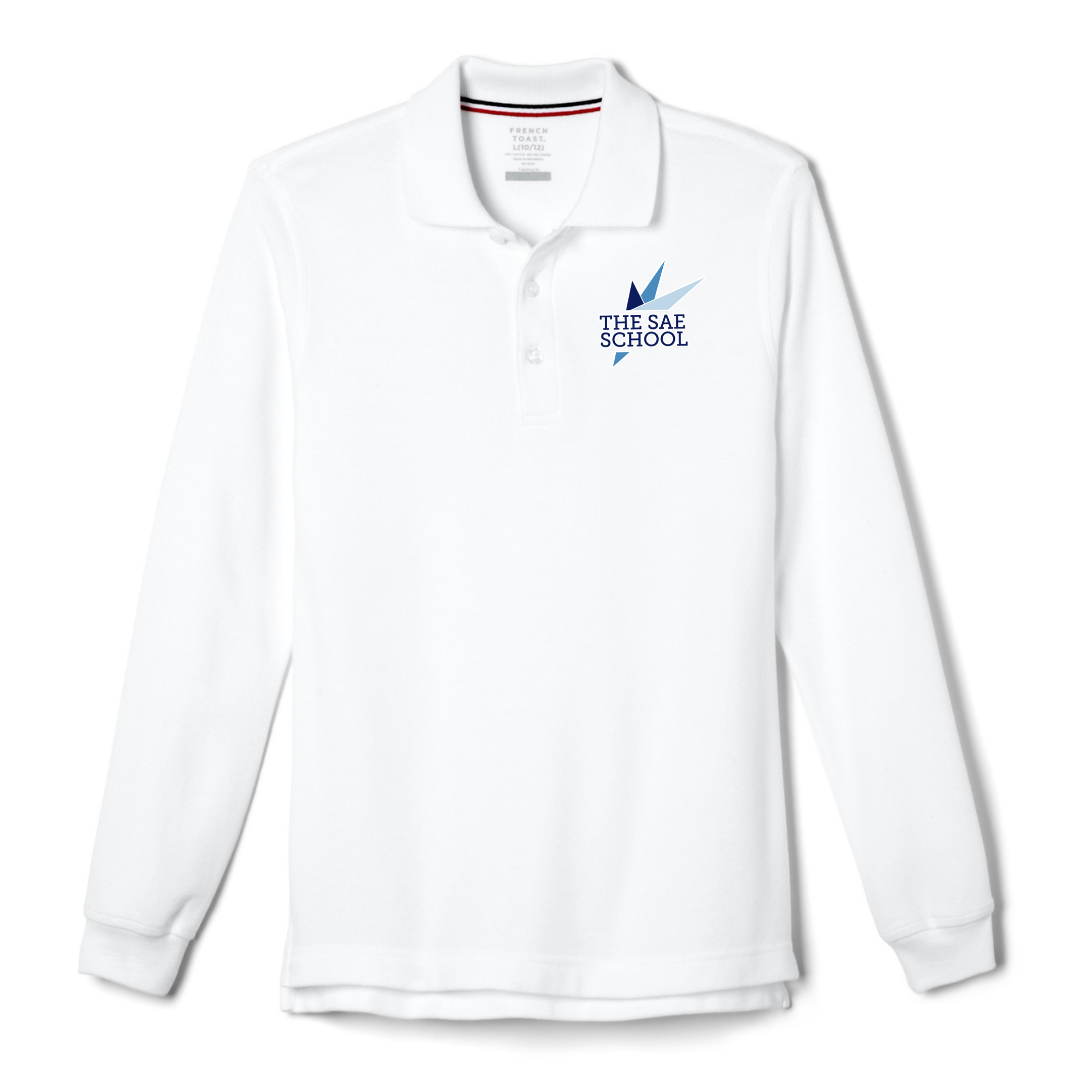 The SAE School - Co-Ed Youth / Adult Long Sleeve Pique Polos
