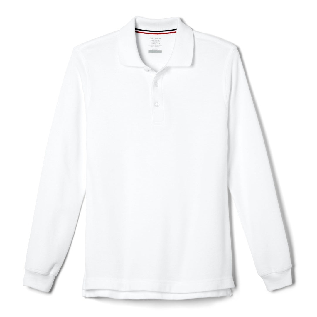 White Horse Academy - Boy&#39;s Long Sleeve Polo - Husky Kids