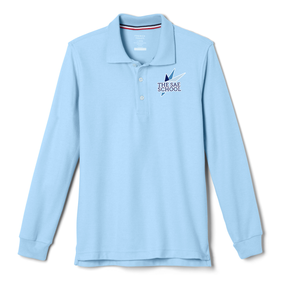 The SAE School - Co-Ed Youth / Adult Long Sleeve Pique Polos