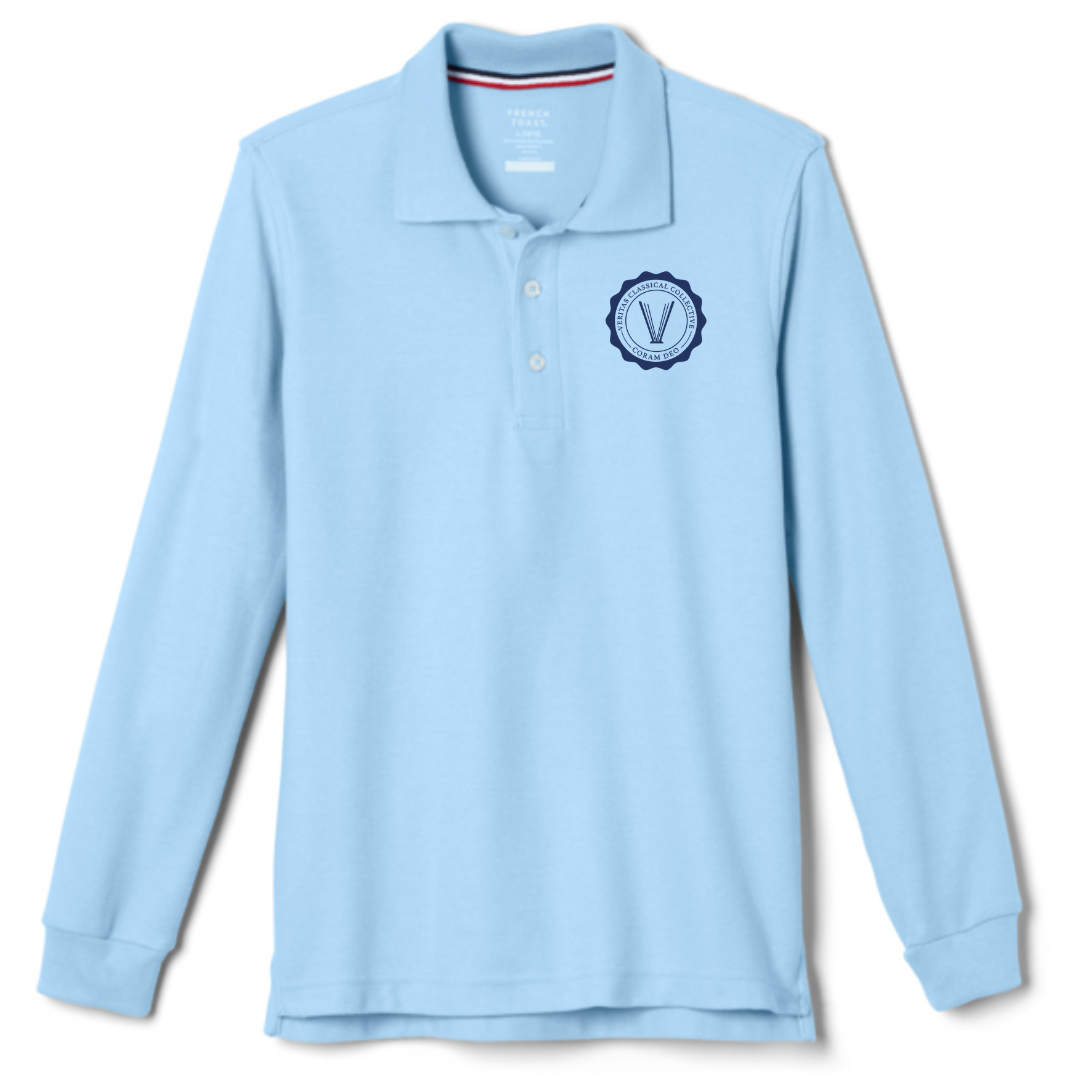 Veritas Classical - AR - Youth / Adult Co-Ed Long Sleeve Pique Polos