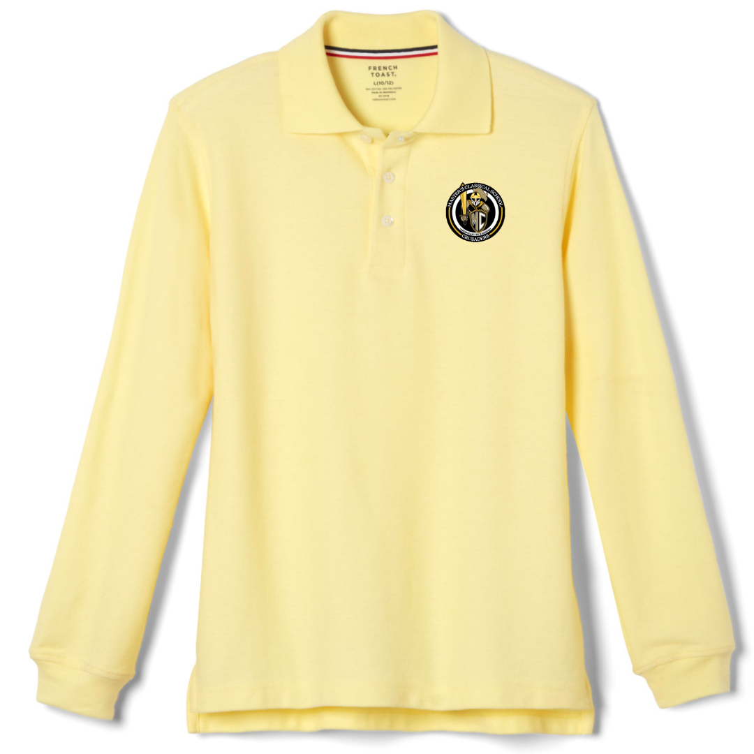 The Masters Class - Youth / Adult Co-Ed Long Sleeve Pique Polos