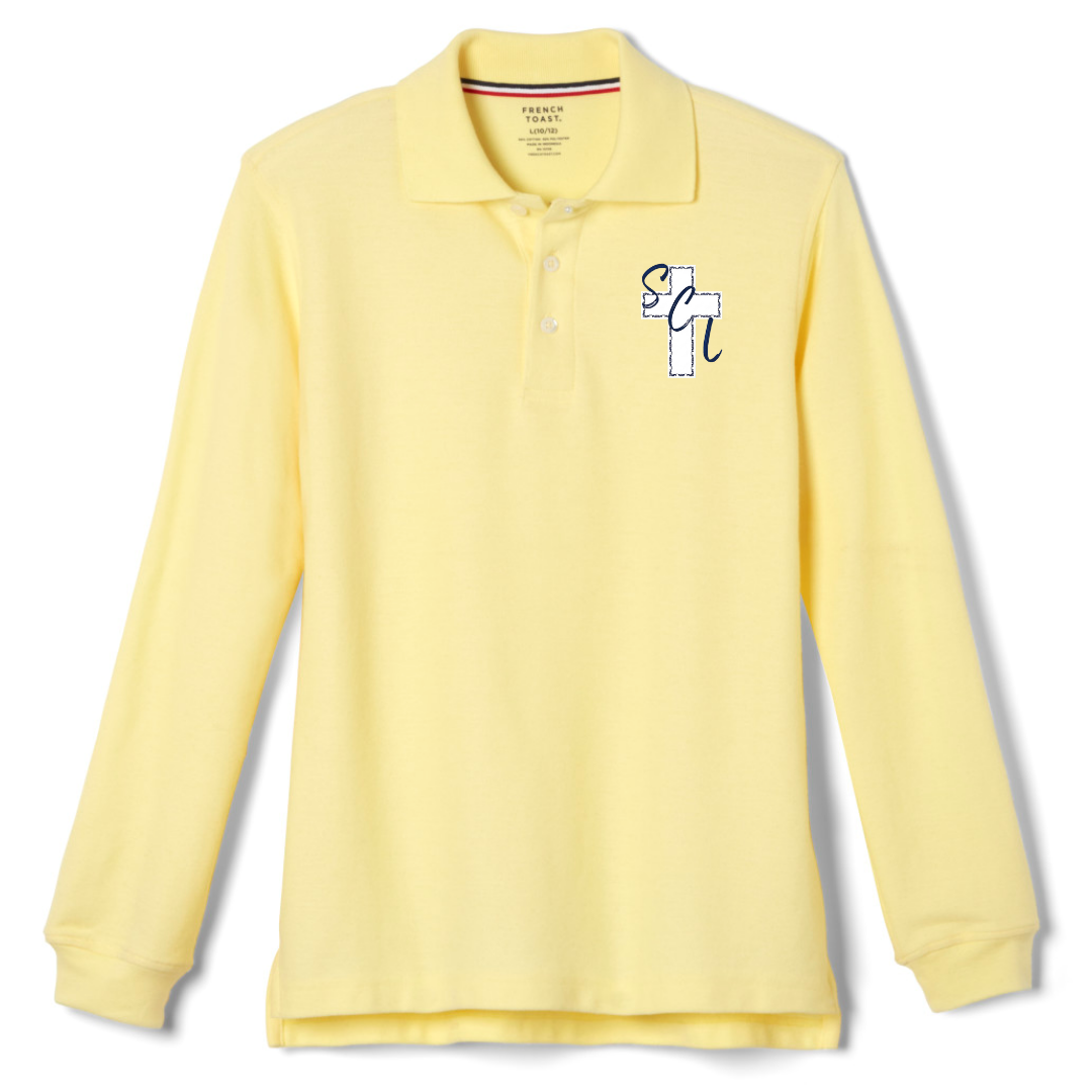 Sequin City Light - Co-Ed Youth / Adult Long Sleeve Pique Polo