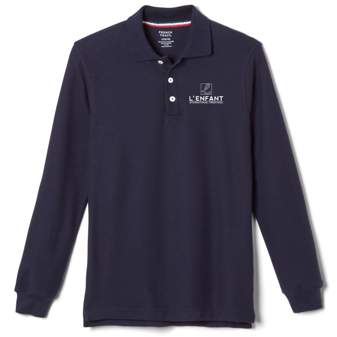 L'Enfant Montessori International Preschool - Co-Ed Long Sleeve Pique Polo - Kids