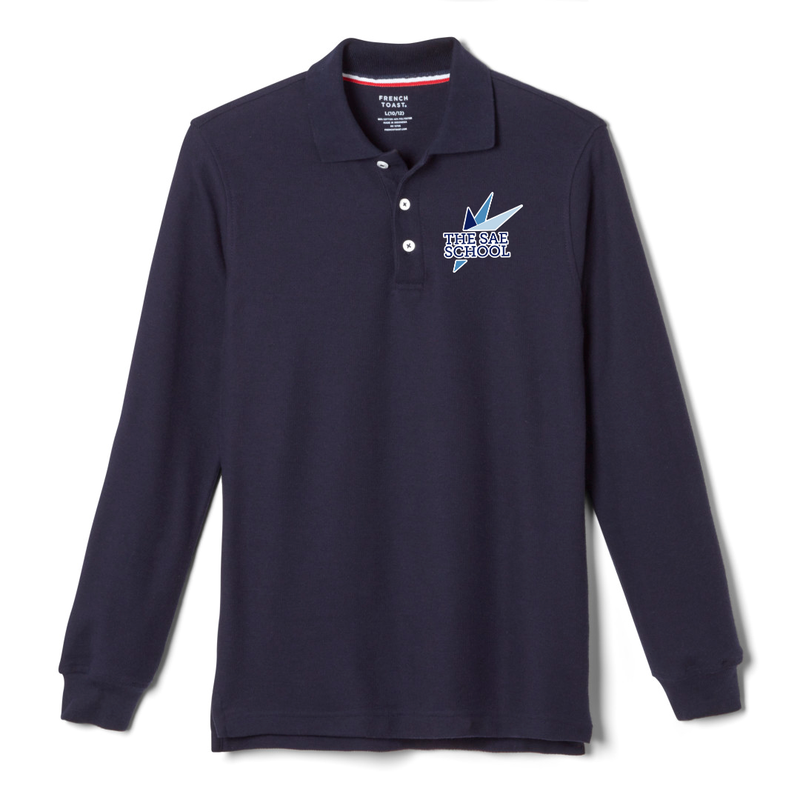The SAE School - Co-Ed Youth / Adult Long Sleeve Pique Polos
