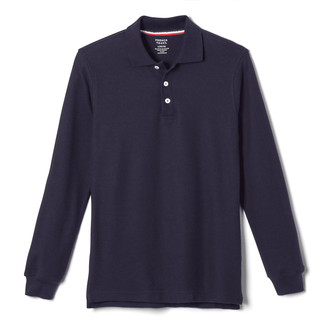 St. Mary&#39;s Catholic School - Unisex Long Sleeve Pique Polo - No Logo