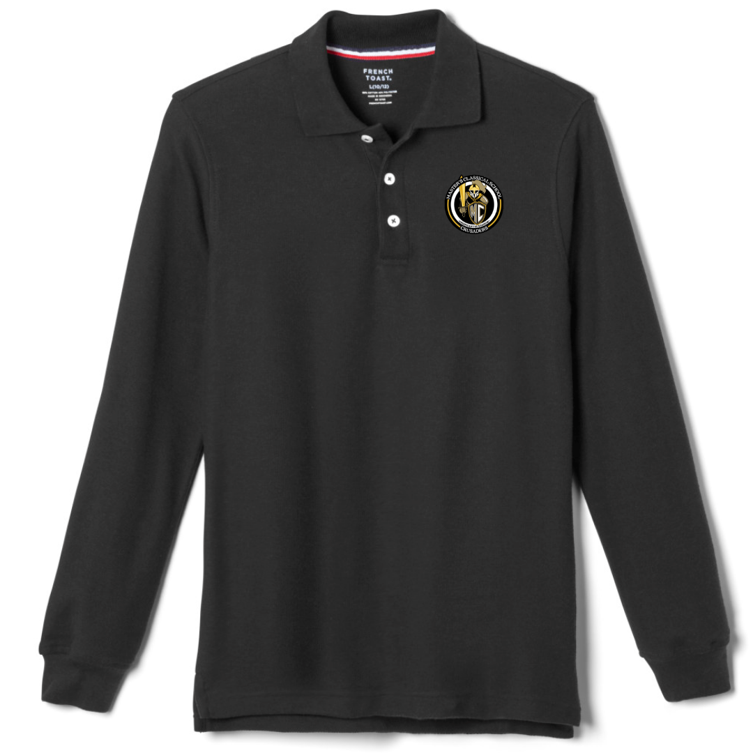 The Masters Class - Youth / Adult Co-Ed Long Sleeve Pique Polos