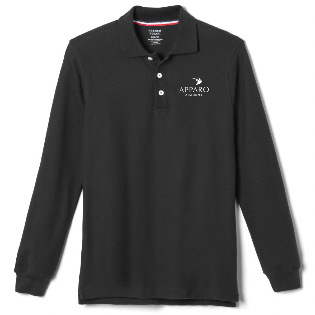 Apparo Academy - Co-Ed Youth / Adult Long Sleeve Piqué Polos