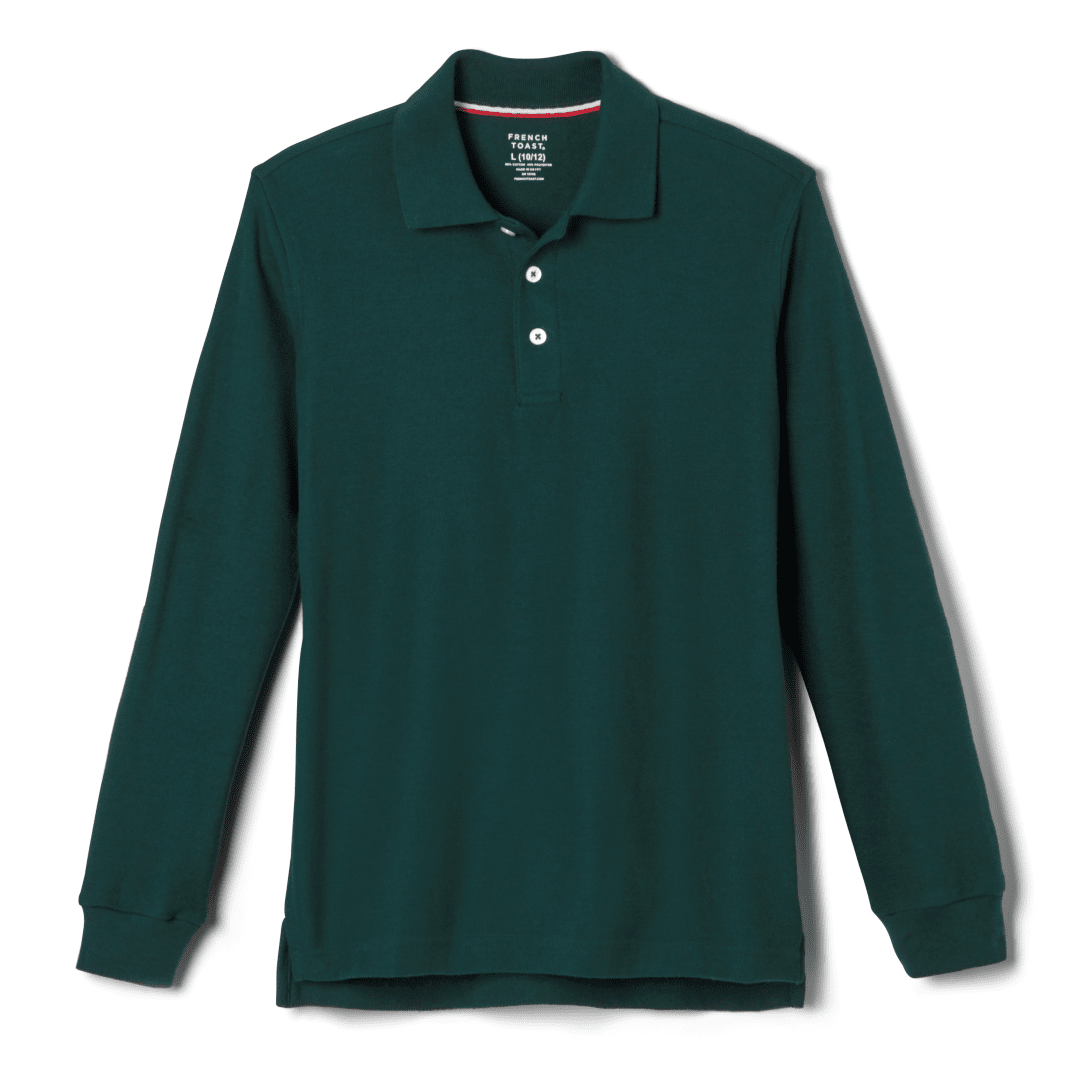 Toddler Long Sleeve Pique Polo