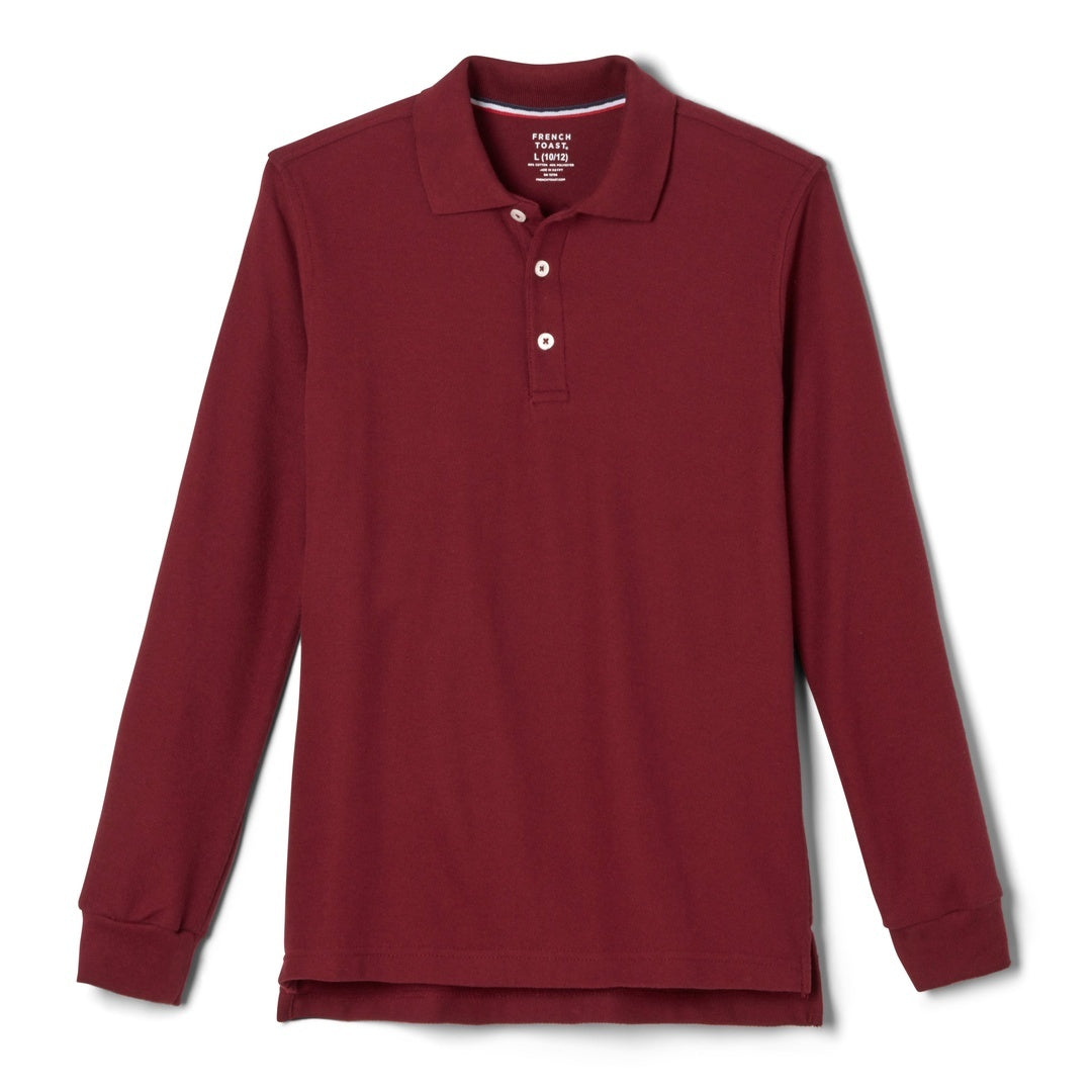 Toddler Long Sleeve Pique Polo