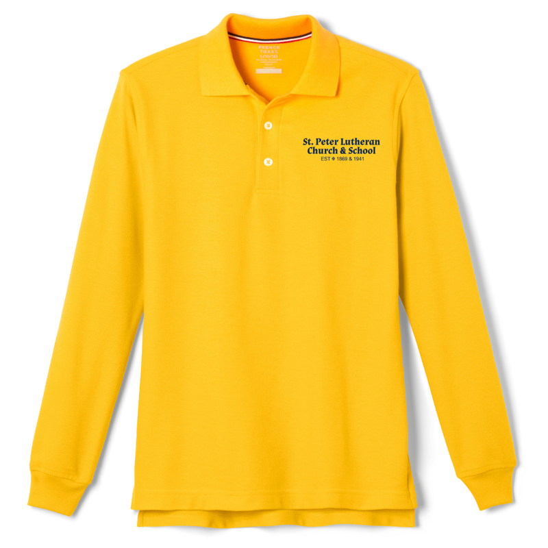 St. Peter Lutheran - Co-Ed Youth / Adult Long Sleeve Piqué Polos
