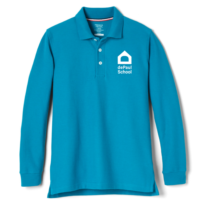 The DePAUL School - Co-Ed Youth / Adult Long Sleeve Pique Polo