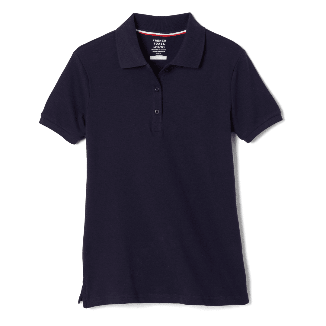 Girl's Short Sleeve Stretch Pique Polo