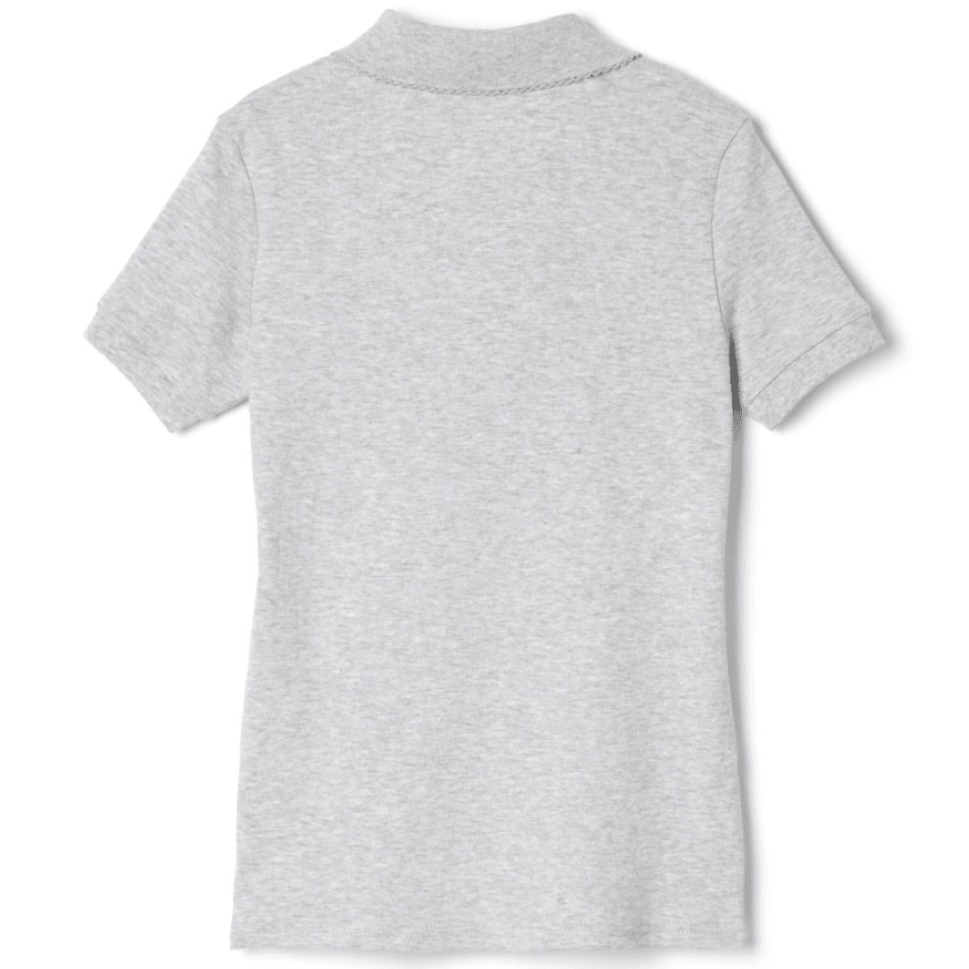 French Toast Girl&#39;s Short Sleeve Picot Collar