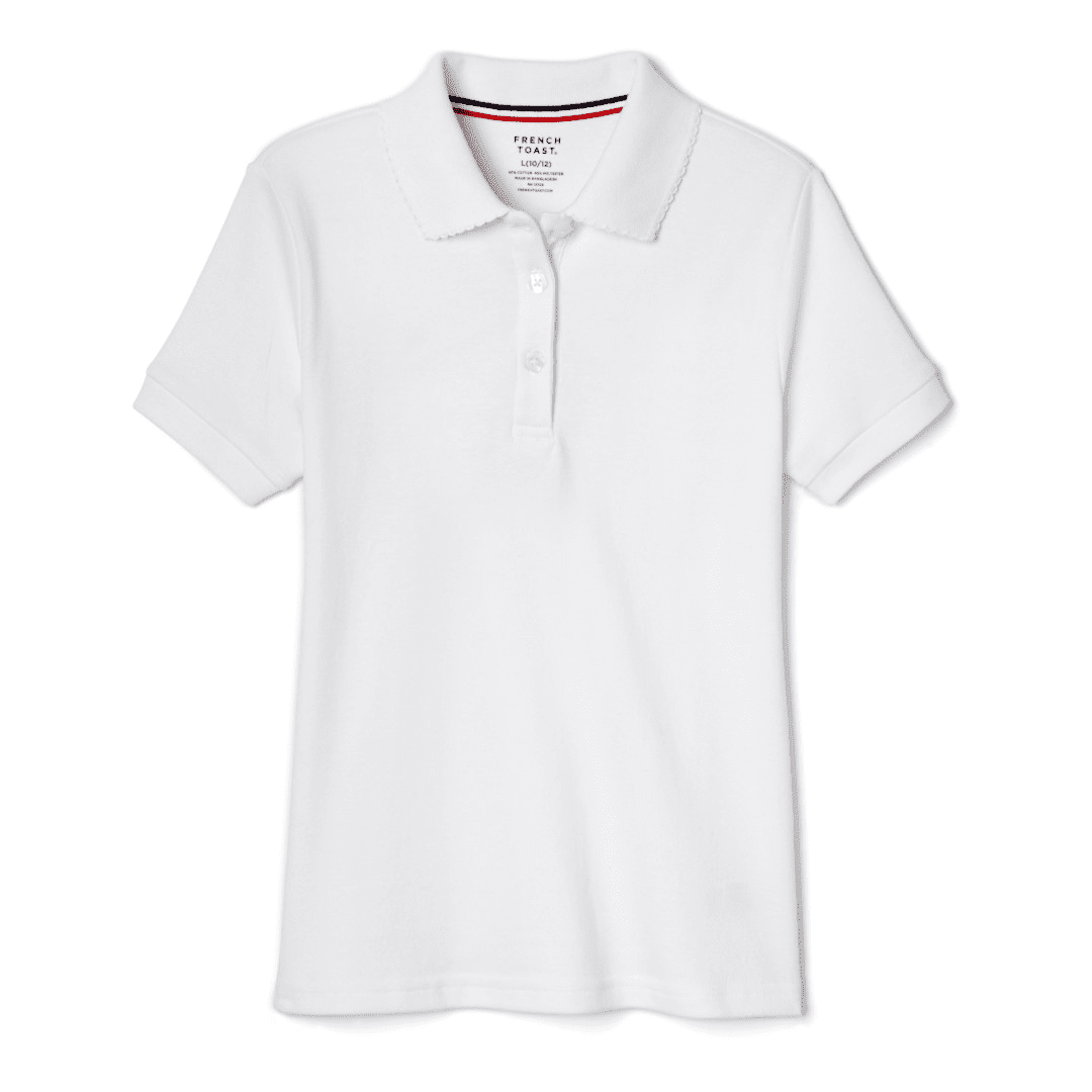 Harbor Christian Academy - Girl&#39;s Short Sleeve Picot Collar - No logos