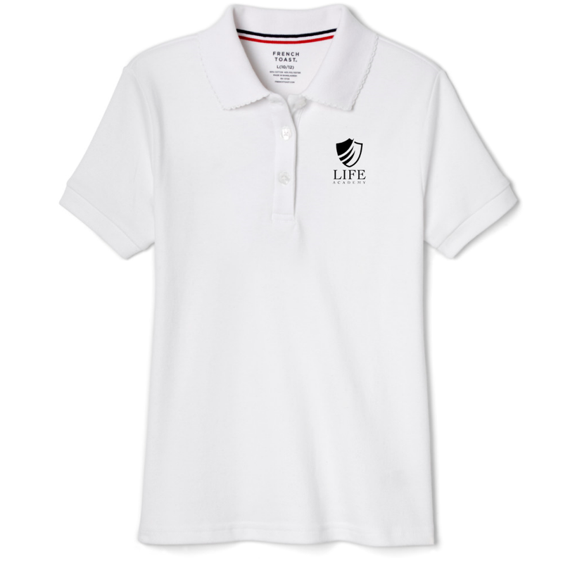 Life Academy - Girl's Short Sleeve Picot Collar Polo