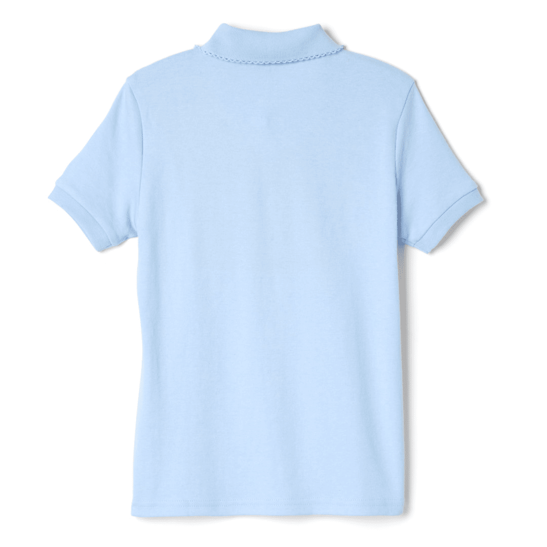 Harbor Christian Academy - Girl&#39;s Short Sleeve Picot Collar - No logos