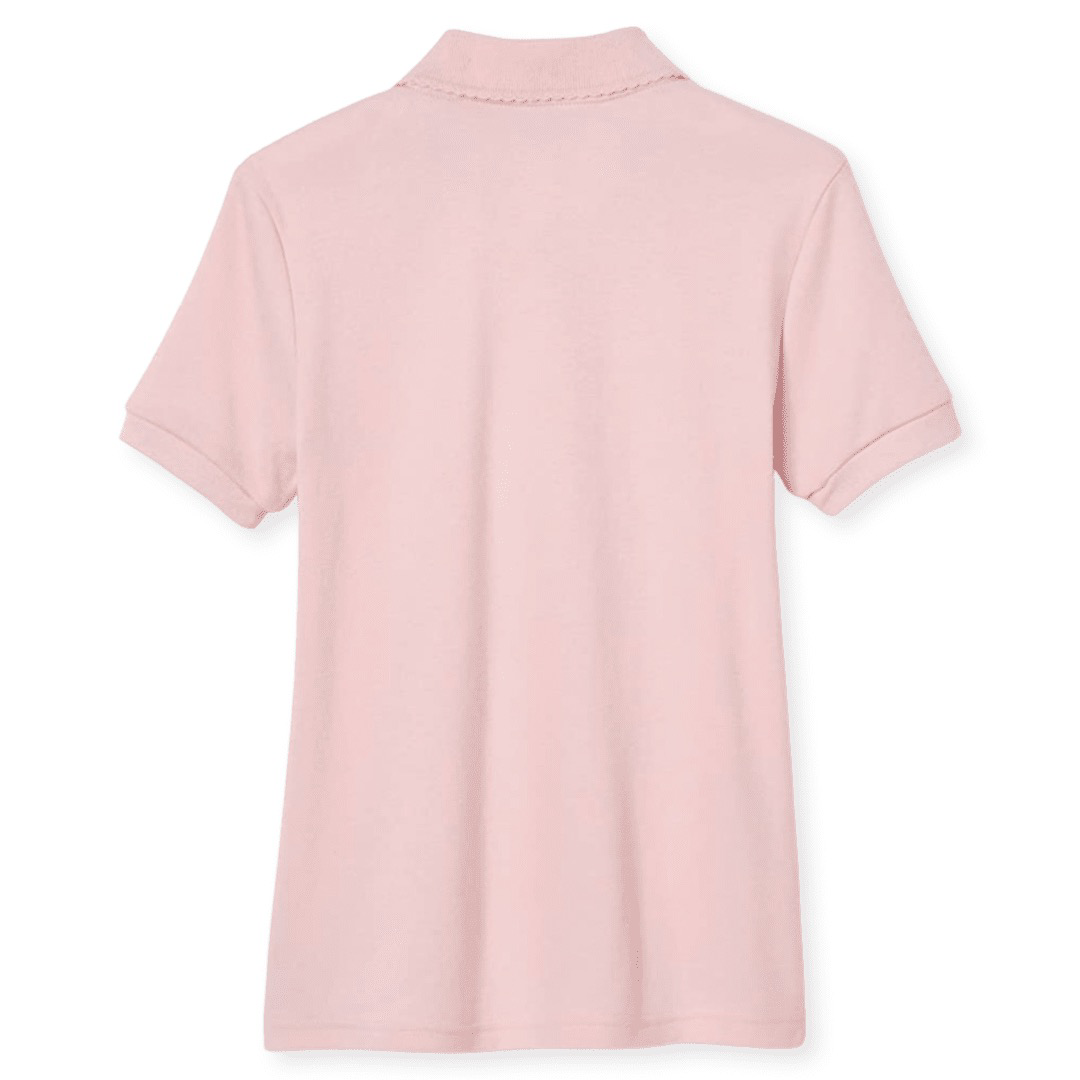 Girl's Short Sleeve Picot Collar