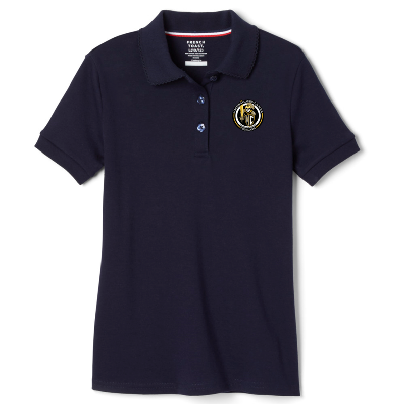 The Masters Classical - Girl's Short Sleeve Picot Collar Polos