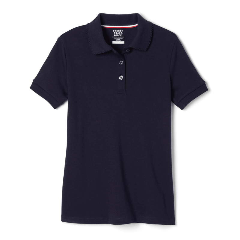 Applegate - Girl's Short Sleeve Picot Collar - No Logo